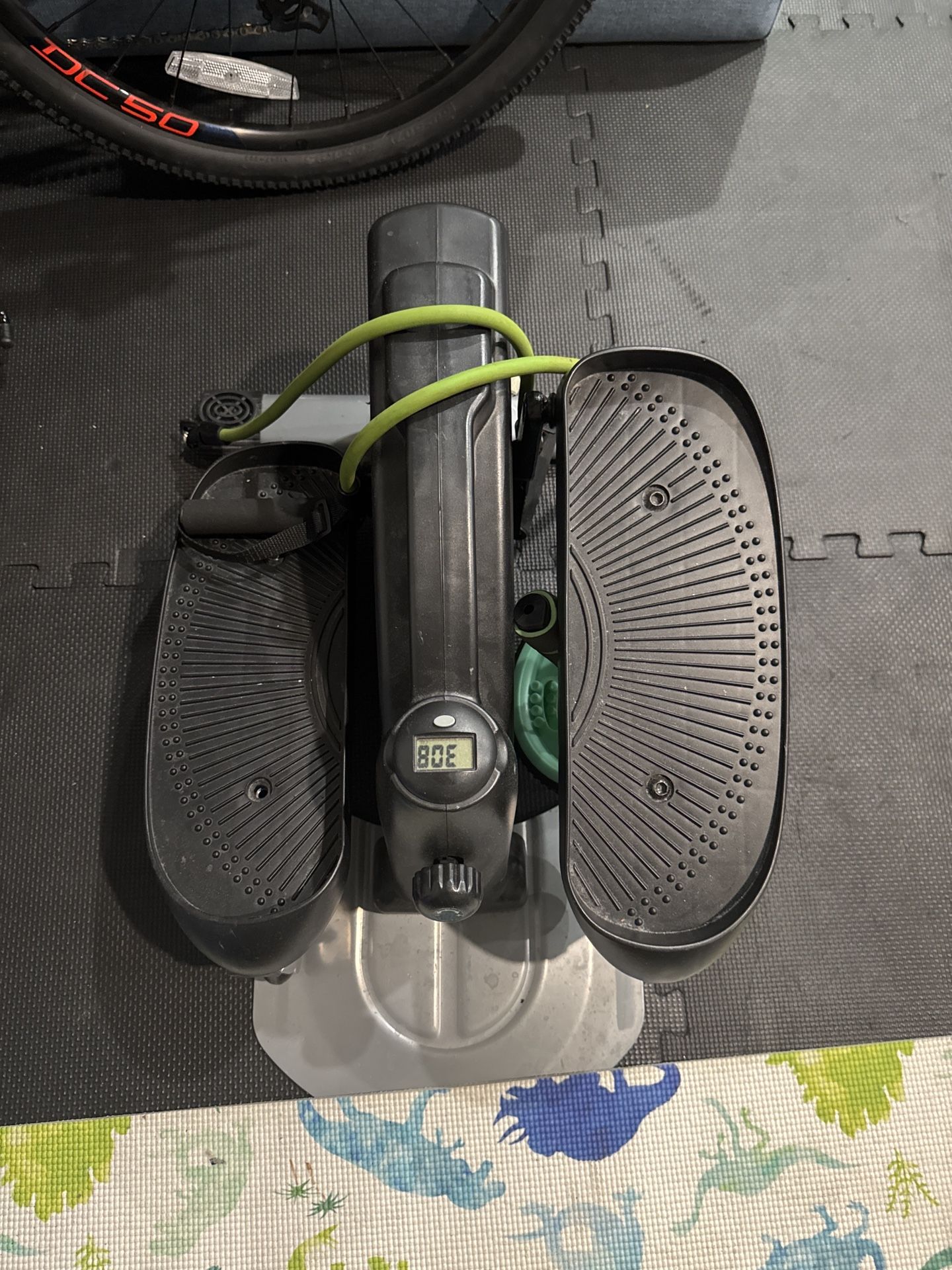 Mini Stepper Exercise Machine w/ Resistance Bands & Digital Display – Great Condition