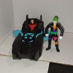 DC Batman THE JOKER  And Robin And Vehicles Master 3.75” Inch Warner Bros