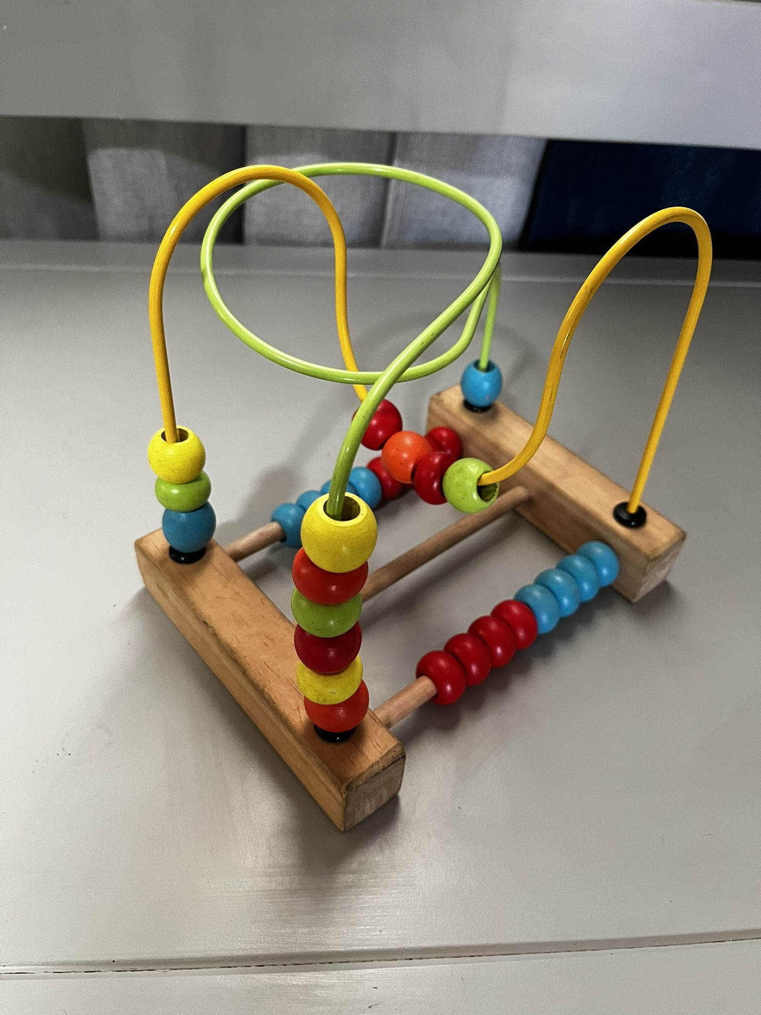 Wood Toy With Beads