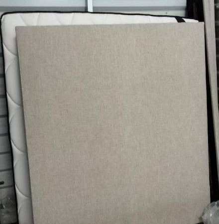 Upholstered queen bed frame - Saatva Amalfi