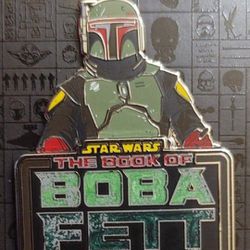Disney Star Wars "THE BOOK OF BOBA FETT" PIN (NEW ON CARD) MINT CONDITION!😇 EXTREMELY RARE LIMITED RELEASE!🤯 Please Read Description.