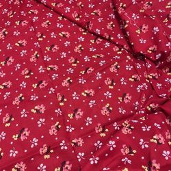 Beautiful floral 3yds 20”x 33” width Egyption cotton fabric for pe jam or sleepwear 
