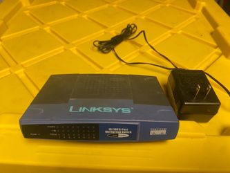 Linksys Cisco EZXS88W 8-Port 10/100 Ethernet Workgroup Switch w/ Power Adapter