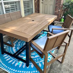 Patio Set - Table, Bench & 2 Chairs