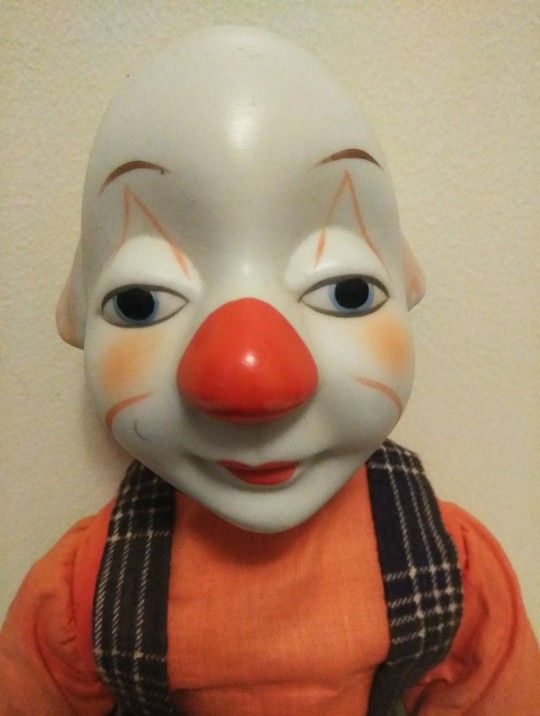 Vintage Porcelain Clown Doll 