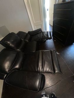Black Leather Recliner Chair
