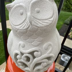 Ceramic Owl Outdoor Decor 