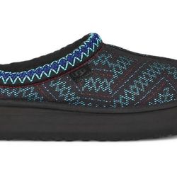 UGG Black Platform Tasman Slippers