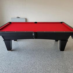Black Pool Table 