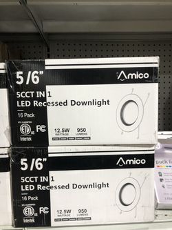 Amico 5 CTT In One LED Recessed Dow light, 16pk
