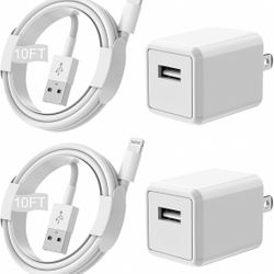 iPhone Charger Long 10 Ft 2 Pack