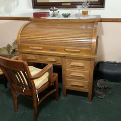 Antique Roll Top Desk