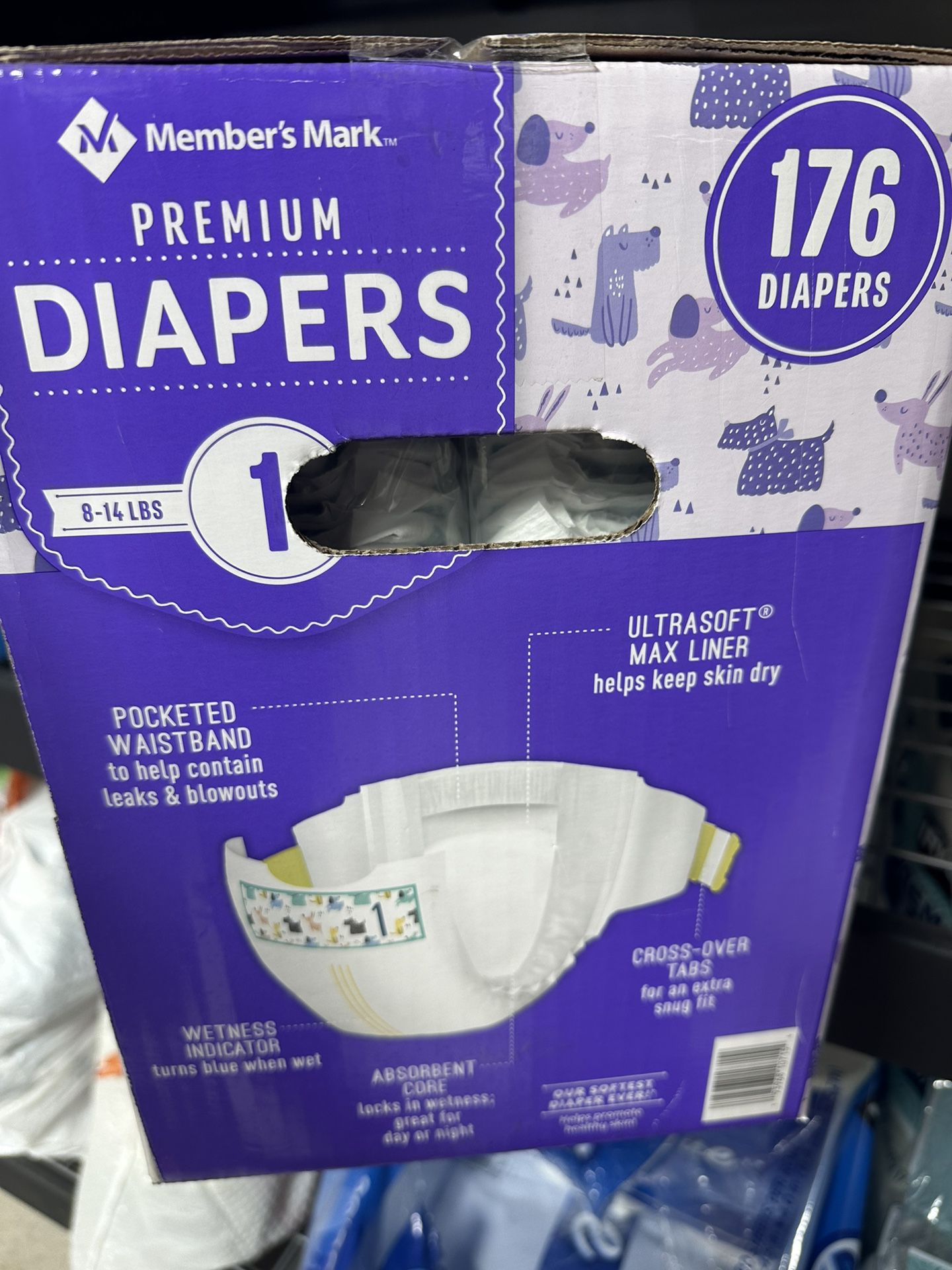 Premium diapers size 1