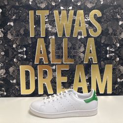 Adidas Stan Smith, White And Green, Size: 11
