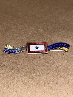 Antique WWI "Somewhere in France" Service Star Sweetheart Pin