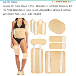 New! Caster Oil 9pc Wrap