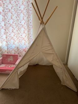 Kids Canvas Teepee Play Tent