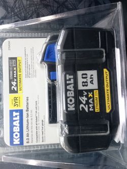 Kobalt 24 Volt Max 8.0 Ultimate Output