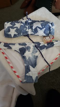 2 piece OP usa bikini
