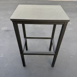 Black Small Table, Stool Very Good Condition