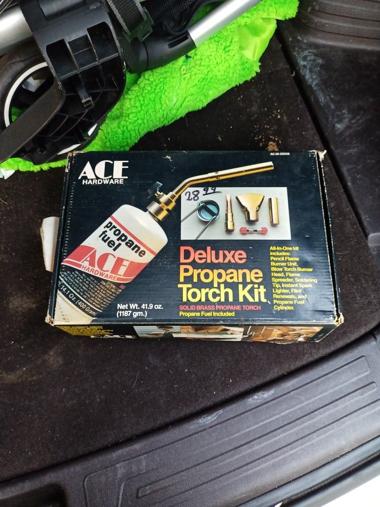 Vintage Ace Hardware Deluxe Propane Torch Kit Solid Brass