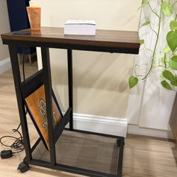 Wood and Metal Rolling C-Table