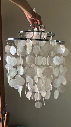 Brand new shell chandelier
