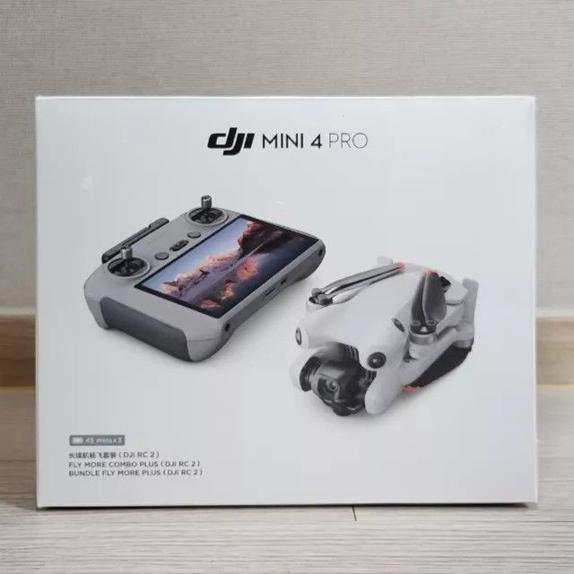 DJI Mini 4 Pro Fly More Combo Plus (DJI RC 2, Three Batteries Plus) Camera Drone