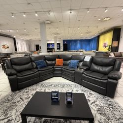 NEW Sycamore Power Reclining Sectional Couch w/ Storage & Cup Holders 🥤