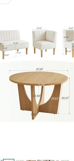NEW *Breakfast nook with chairs and table