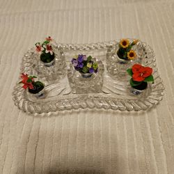 Miniature Flowers & Salt Cellars All Together