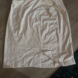 Beige Women Skirt