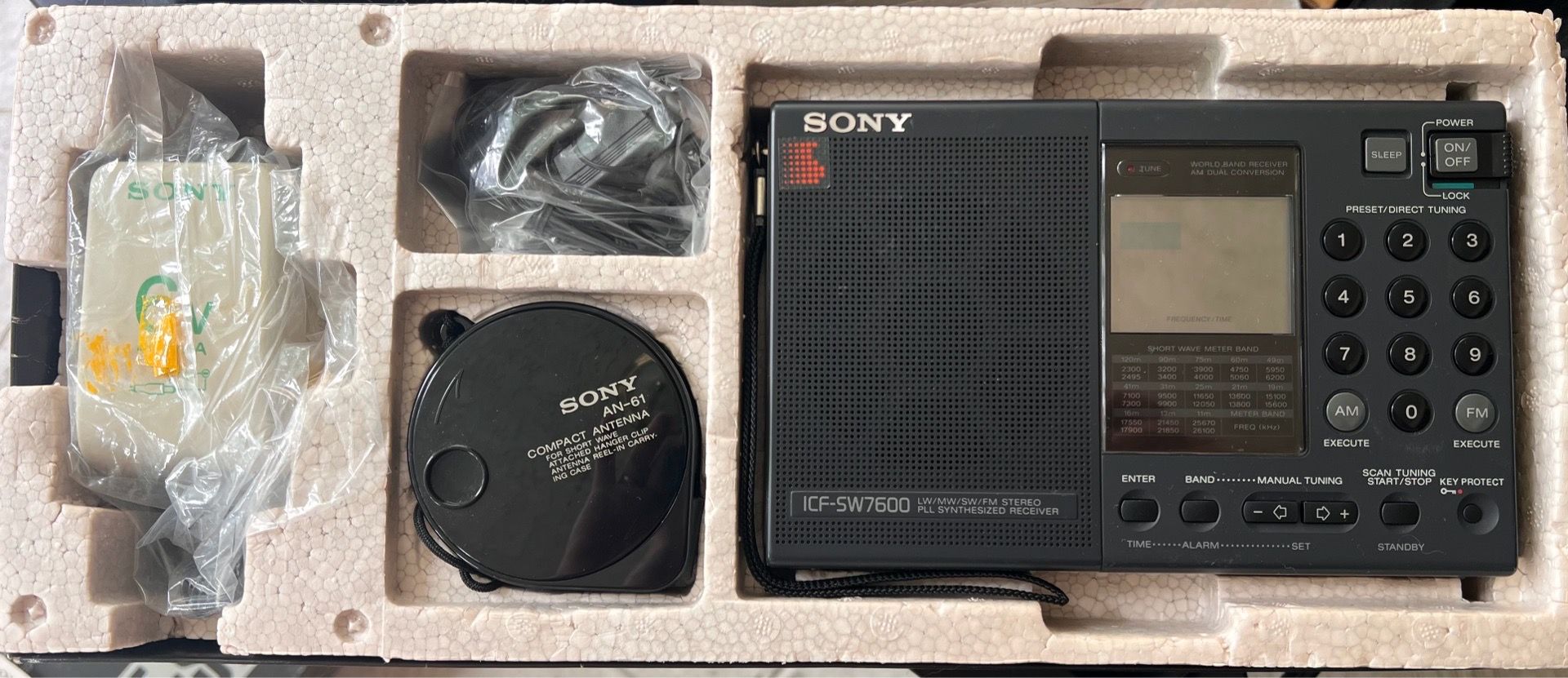 Title: Vintage Sony ICF-SW7600 World-Band Radio - Complete Boxed Kit