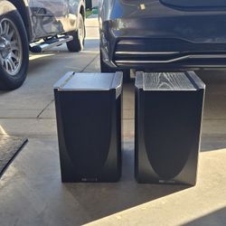 MB Quart QL S530 Bookshelf Speakers and Polk Audio Powered Subwoofer