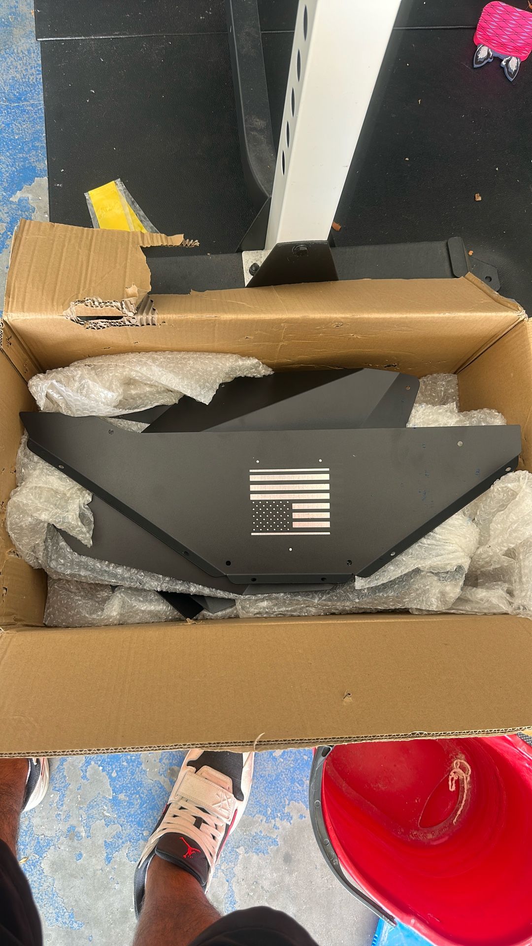 V-SEK Front & Rear Inner Fender Liner Wheel Well Set Aluminum Mud Guards