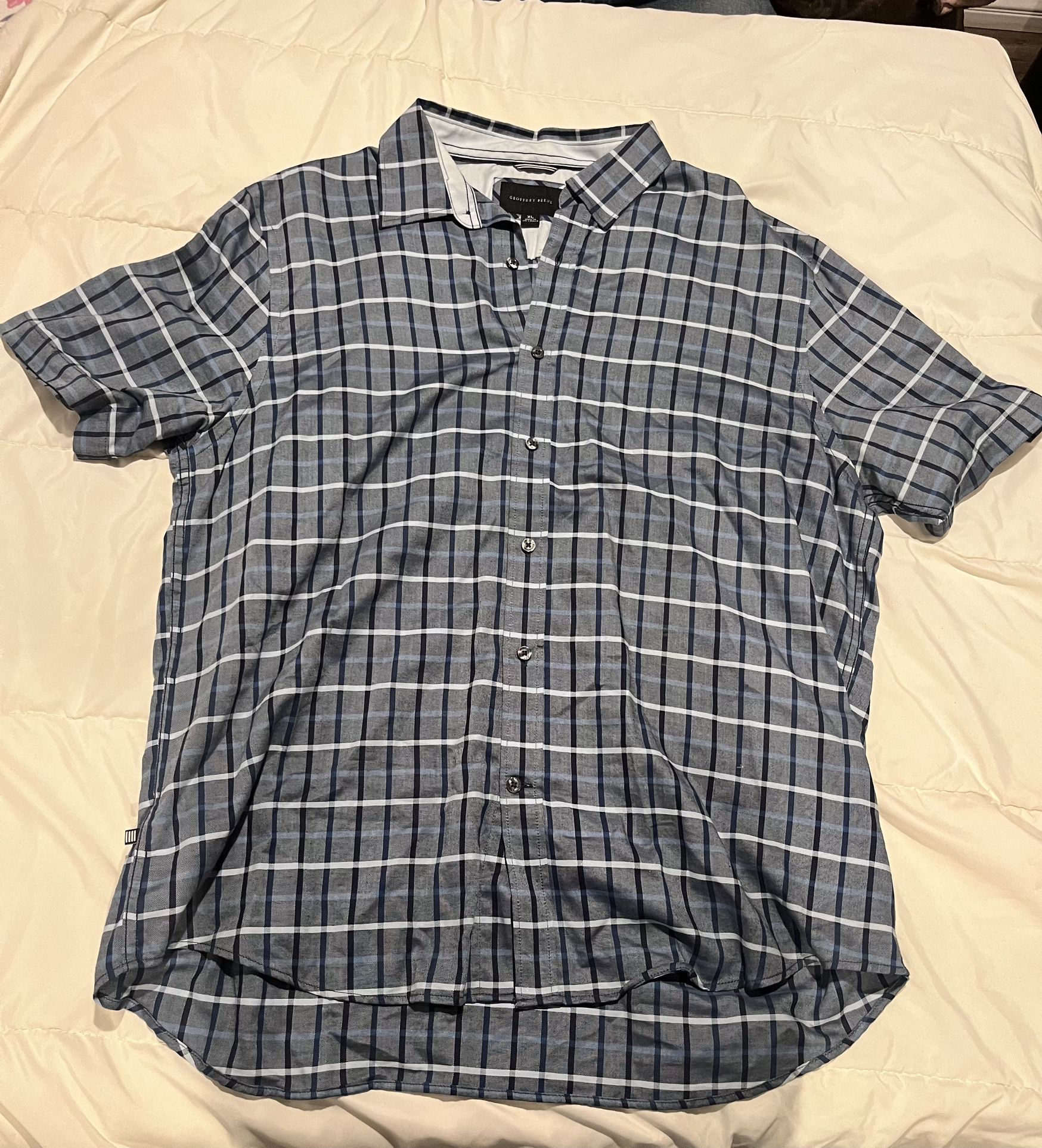 XL Blue Geoffrey Beene Dress Shirt