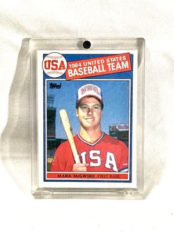 Great condition sealed in case 1985 #401 Topps US Olympic Mark McGuire baseball card