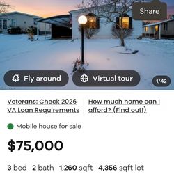 Double wide mobile home.