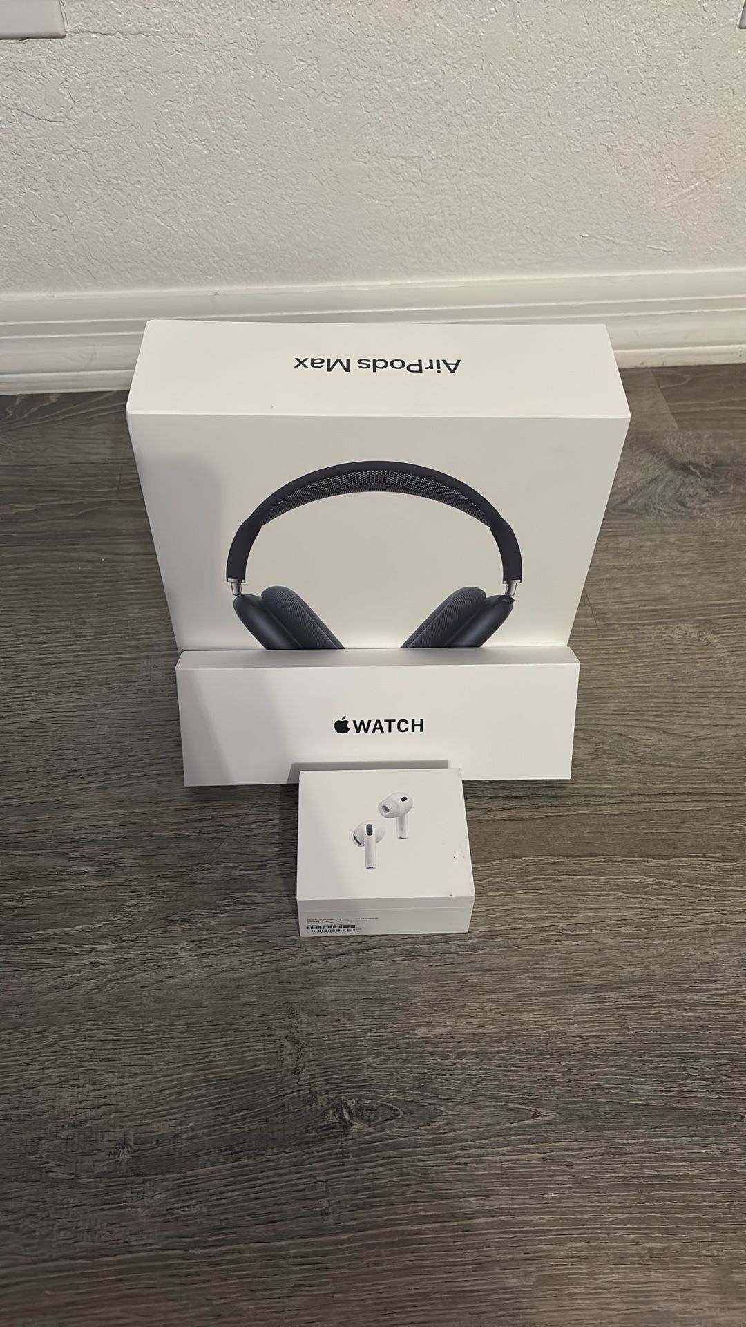 Unopened Max’s, Watch And AirPod Pros 3