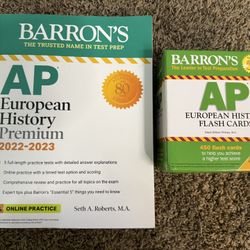 Barron’s AP European History Book and Cards