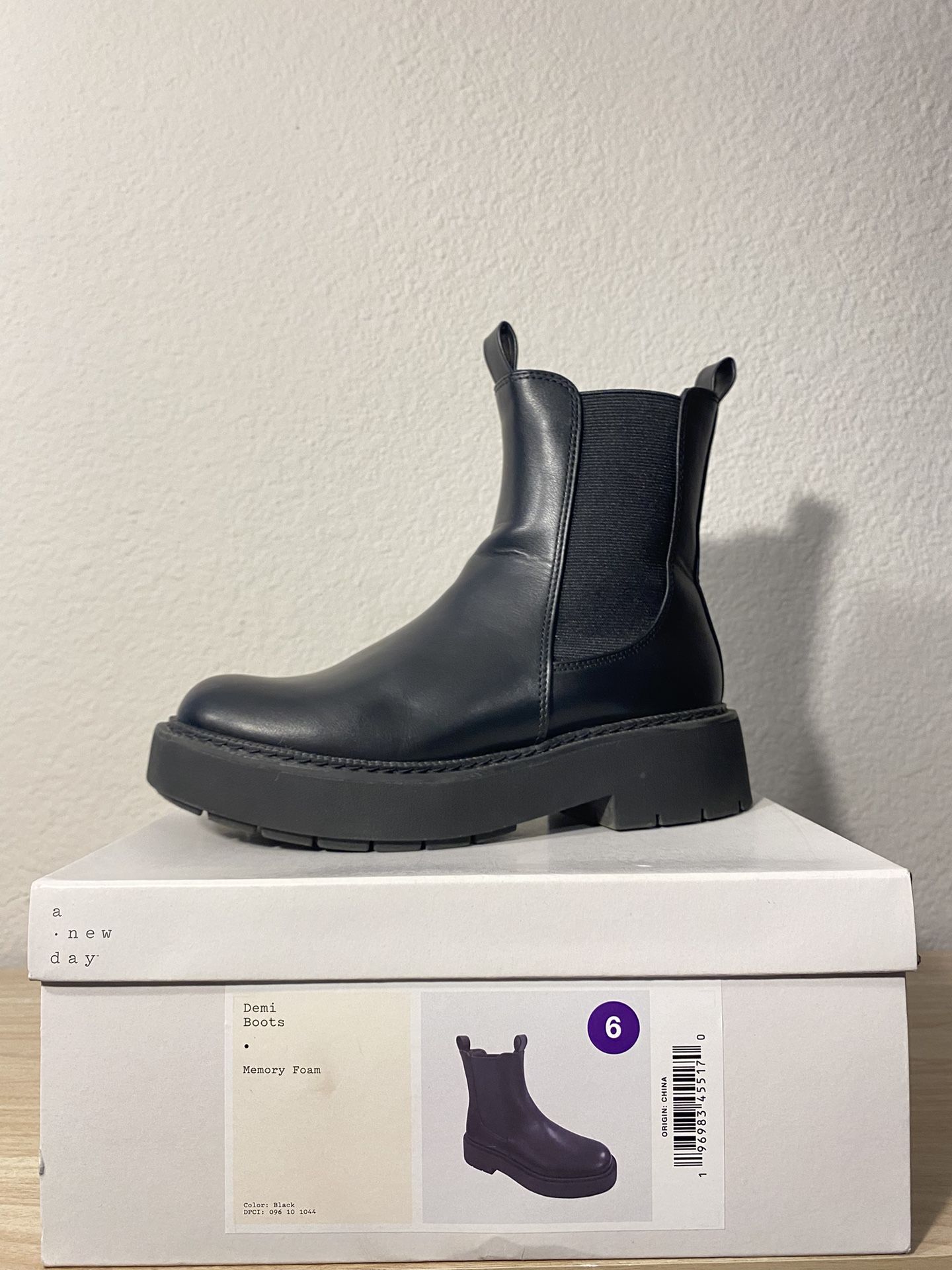 A New Day Black Chelsea Boots 