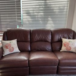 Leather Couch (reclines)