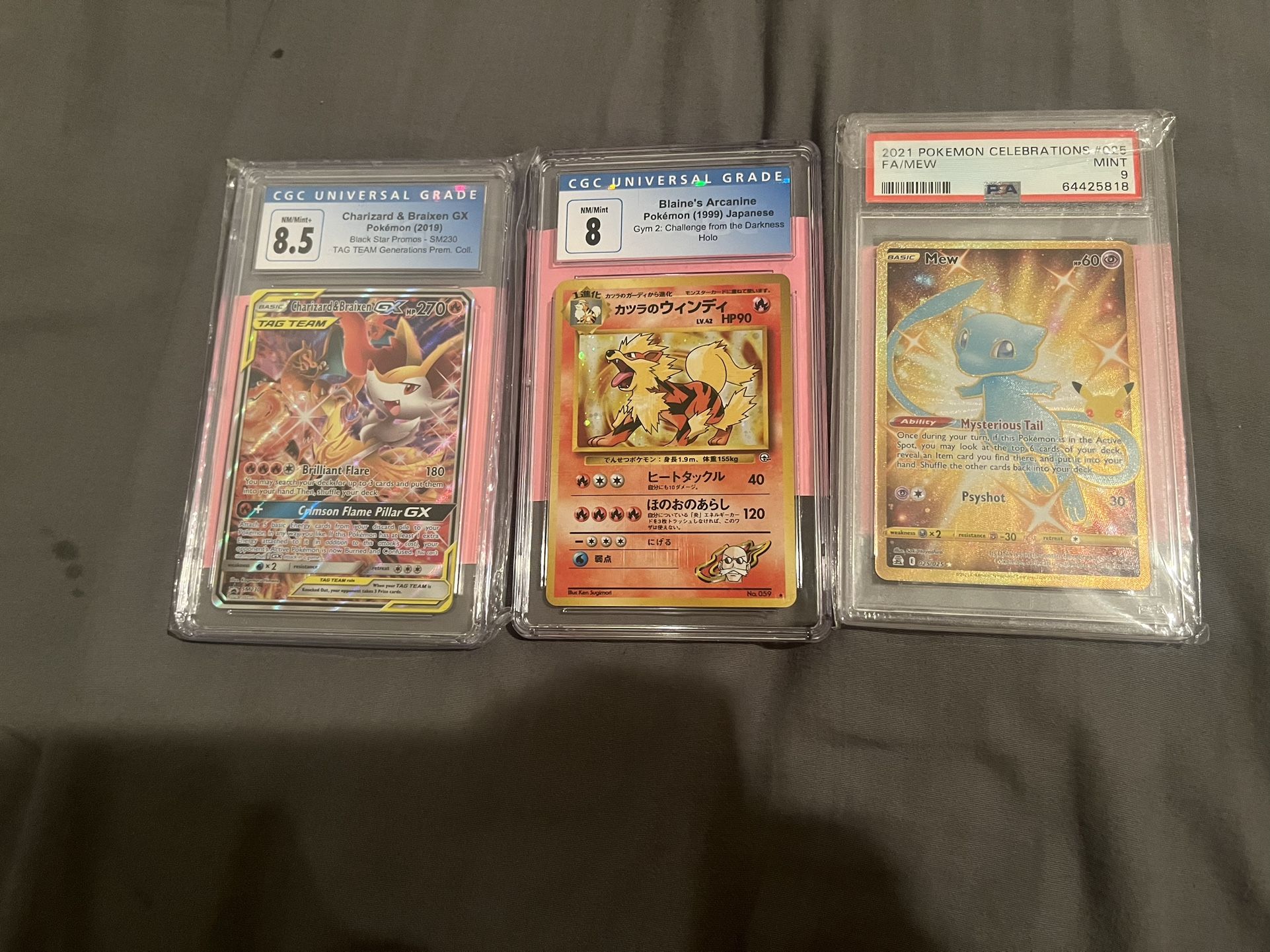 Graded Pokémon cards