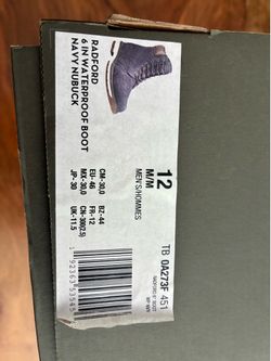 Timberland LIKE NEW Size 12 Men’s Radford 6 In Waterproof Boot Navy Nubuck