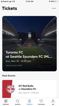 MLS Finals Tickets Section 335 Row kk