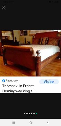 Thomasville Bed Queen Mattress Include. THOMASVILLE ERNEST HEMINGWAY KILIMANJARO QUEEN BED