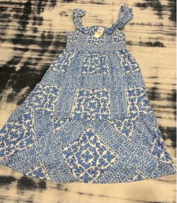 Vineyard Vines Tiles Smocked Midi Dress New with Tags