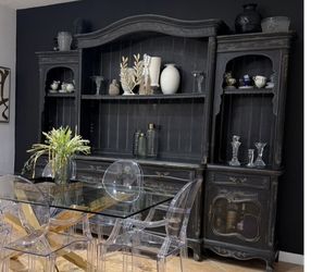 Black Provincial Designer Cabinet From London