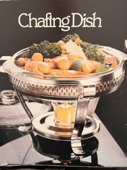 Silver Finish Chafing Dish Brand New In Box