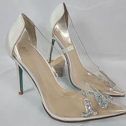 DEMI WOMENS BRIDAL PUMPS